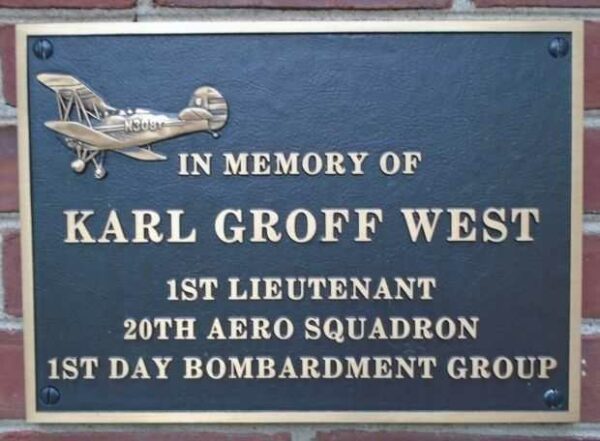 WAR HERO MEMORIAL PINERY HONOR PLAQUE R