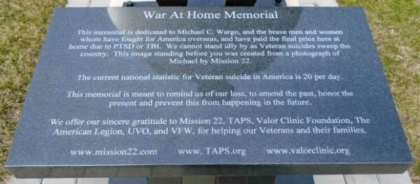 LEHIGHTON WAR AT HOME MEMORIAL PLAQUE A