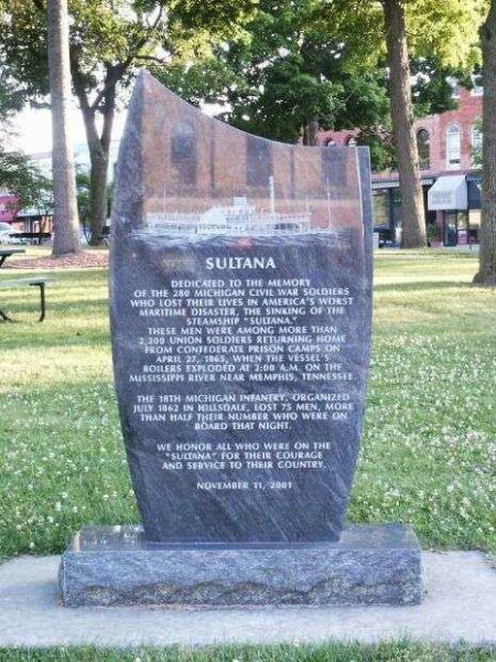 SULTANA WAR MEMORIAL