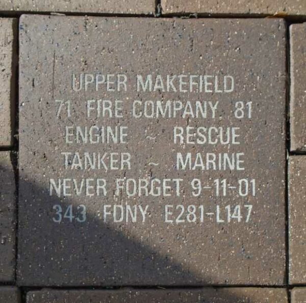 9/11 NYC EMERGENCY RESPONDERS’ MEMORIAL PAVER L