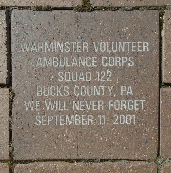 9/11 NYC EMERGENCY RESPONDERS’ MEMORIAL PAVER J