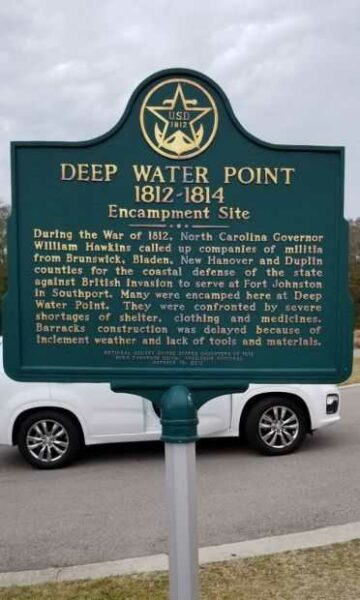 DEEP WATER POINT 1812-1814 WAR MEMORIAL MARKER