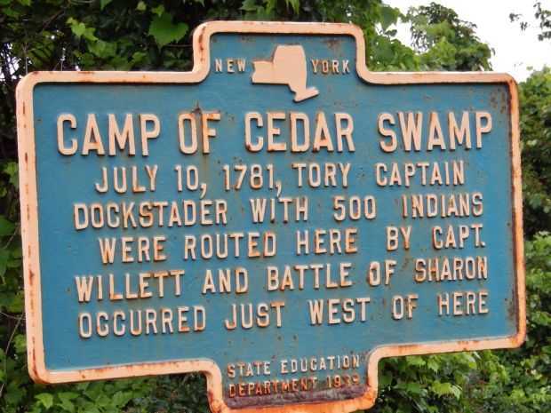 CAMP OF CEDAR SWAMP WAR MEMORIAL MARKER
