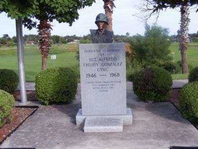 SGT. ALFREDO “FREDDY” GONZALEZ MEDAL OF HOJNOR MEMORIAL