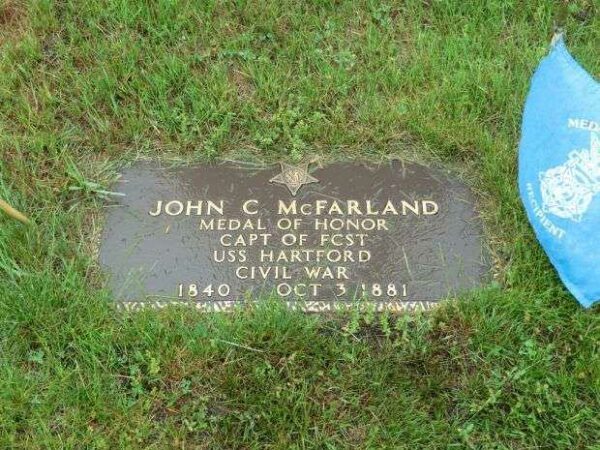 CAPT. JOHN C. MCFARLAND MEDAL OF HONOR GRAVESTONE