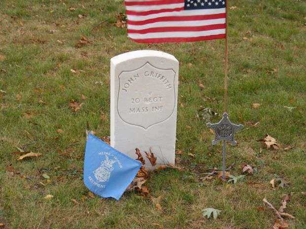 CAPTAIN JOHN GRIFFITHS MEDAL OF HONOR GRAVESTONE
