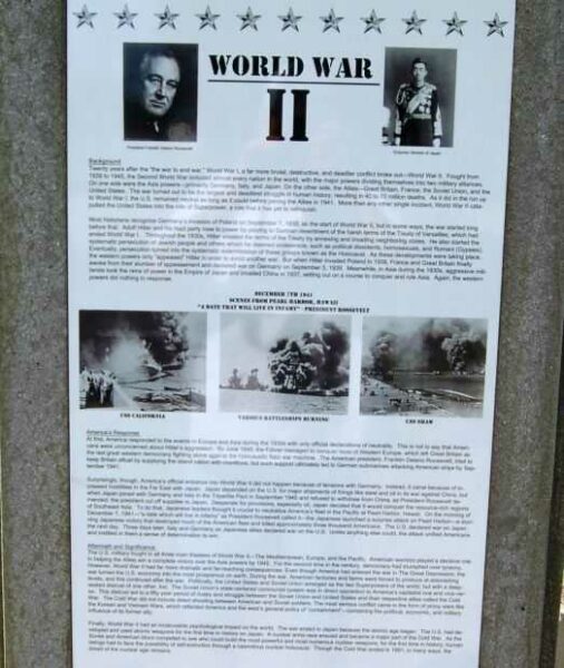 WORLD WAR II MEMORIAL PANEL