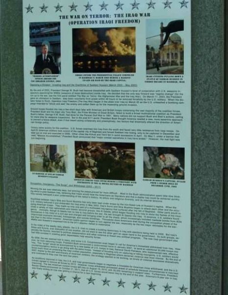THE WAR ON TERROR: THE IRAQ WAR MEMORIAL PANEL