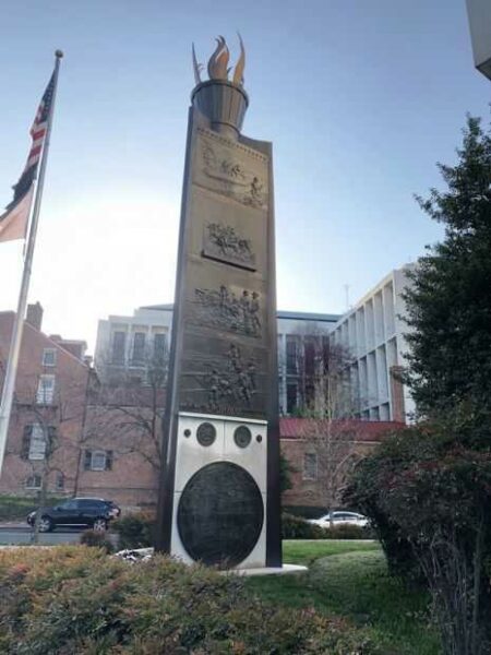TORCH OF FREEDOM WAR MEMORIAL BACK