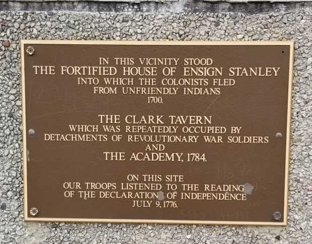FORTIFIED HOUSE OF ENSIGN STANLEY MEMORIAL PLAQUE