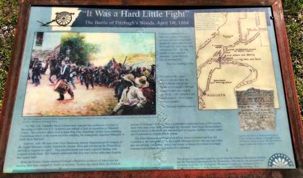 “IT WAS A HARD LITTLE FIGHT” WAR MEMORIAL PANEL