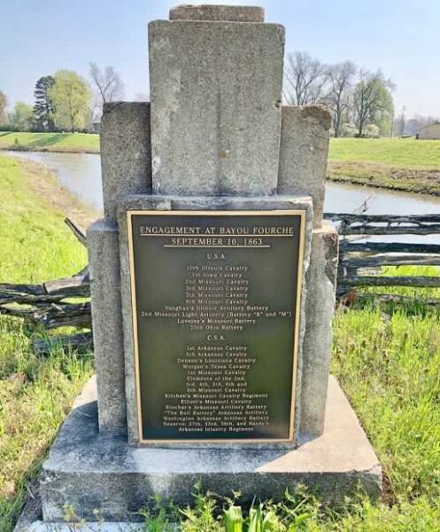 ENGAGEMENT AT BAYOU FOURCHE WAR MEMORIAL