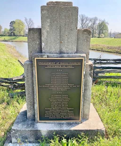 ENGAGEMENT AT BAYOU FOURCHE WAR MEMORIAL