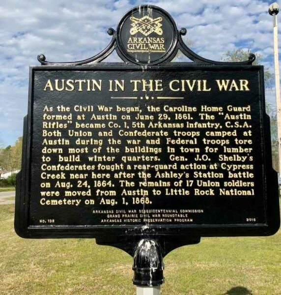 AUSTIN IN THE CIVIL WAR MEMORIAL MARKER