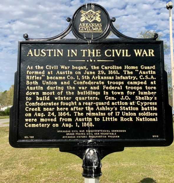 AUSTIN IN THE CIVIL WAR MEMORIAL MARKER