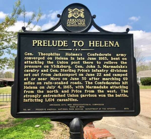PRELUDE TO HELENA WAR MEMORIAL MARKER