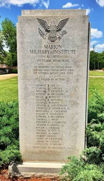 MARION MILITARY INSTITUTE ALUMNI VIETNAM MEMORIAL