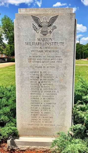 MARION MILITARY INSTITUTE ALUMNI VIETNAM MEMORIAL