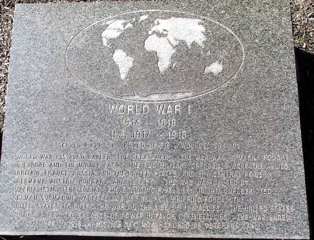 BEAVERCREEK WORLD WAR I MEMORIAL TABLET