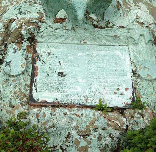 EASTPORT WORLD WAR I MEMORIAL PLAQUE