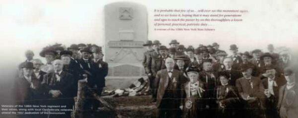 128TH REGT N.Y.S.V.I. WAR MEMORIAL PLAQUE