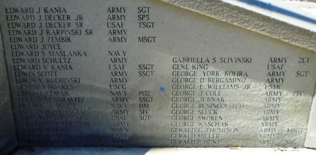 TAYLOR VETERANS MEMORIAL HONOR ROLL STONE H