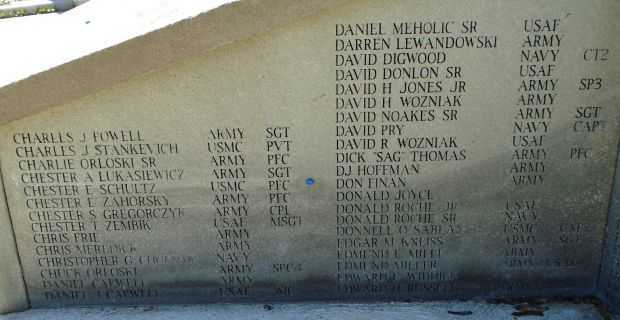 TAYLOR VETERANS MEMORIAL HONOR ROLL STONE G