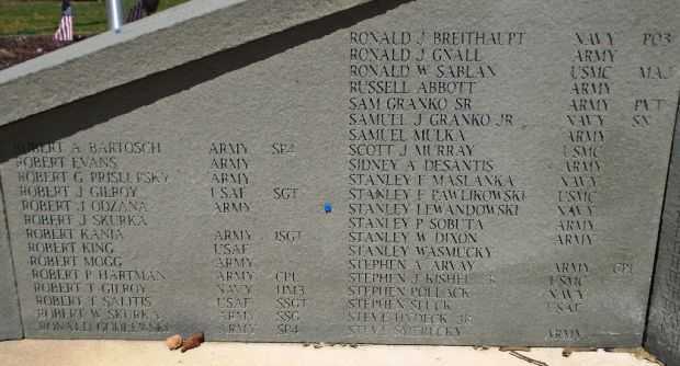 TAYLOR VETERANS MEMORIAL HONOR ROLL STONE C