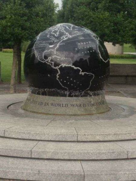 NASHVILLE WORLD WAR II MEMORIAL GLOBE