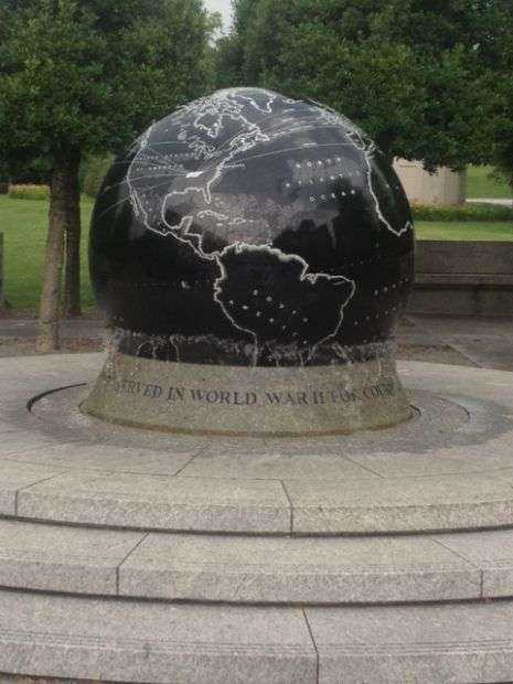 NASHVILLE WORLD WAR II MEMORIAL GLOBE
