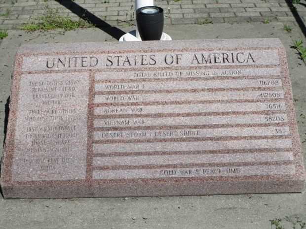 ARCADIA WAR MEMORIAL TABLET A