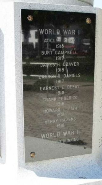 ARCADIA WAR MEMORIAL PLAQUE D