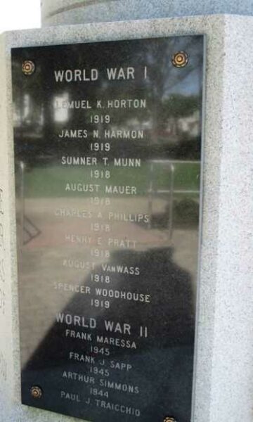 ARCADIA WAR MEMORIAL PLAQUE C