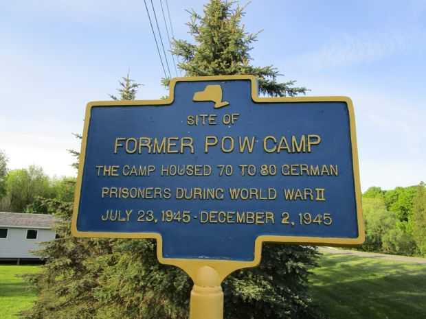 SITE OF FORMER POW CAMP MEMORIAL MARKER