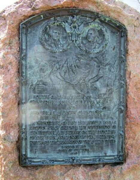 LIVONIA ROUTES OF THE ARMIES OF GENERAL JOHN SULLIVAN AND GENERAL JAMES CLINTON MEMORIAL