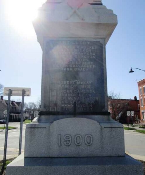 TOWN OF CALEDONIA CIVIL WAR MEMORIAL SIDE D