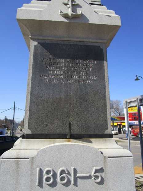 TOWN OF CALEDONIA CIVIL WAR MEMORIAL SIDE C