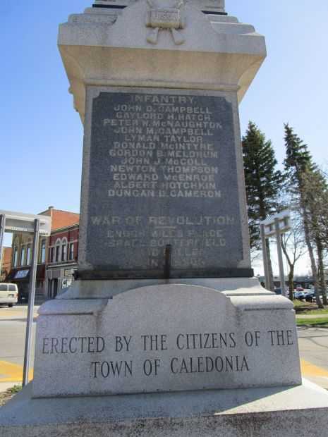 TOWN OF CALEDONIA CIVIL WAR MEMORIAL SIDE A