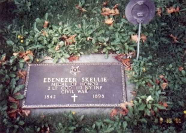 2LT. EBENEZER SKELLIE MEDAL OF HONOR GRAVESTONE