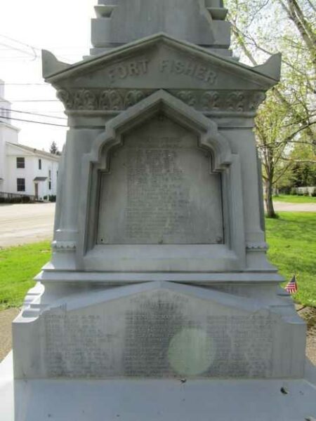 SHERMAN CIVIL WAR MEMORIAL SIDE B