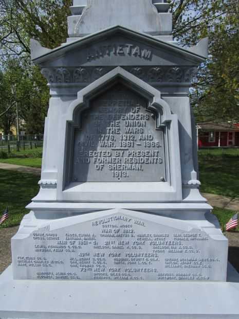 SHERMAN CIVIL WAR MEMORIAL SIDE A