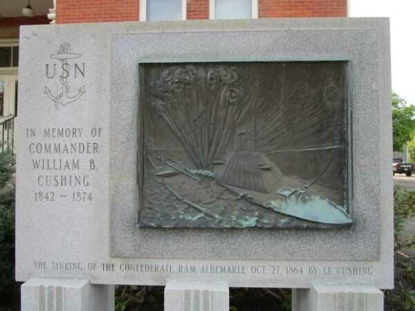 IN MEMORY OF COMMANDER WILLIAM B. CUSHING WAR MEMORIAL