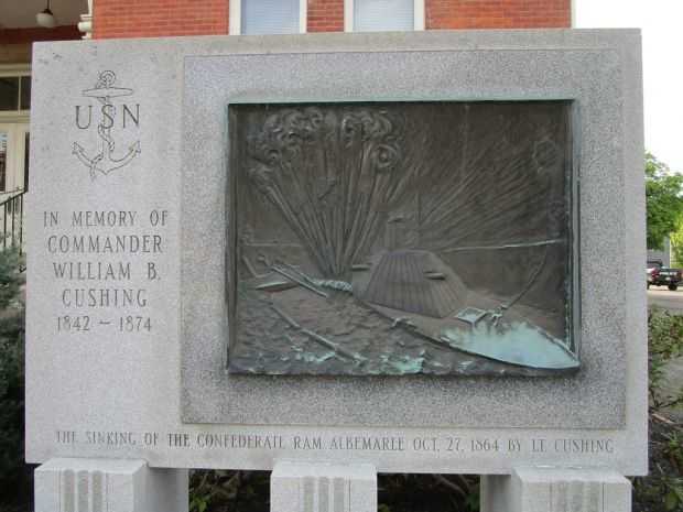 IN MEMORY OF COMMANDER WILLIAM B. CUSHING WAR MEMORIAL
