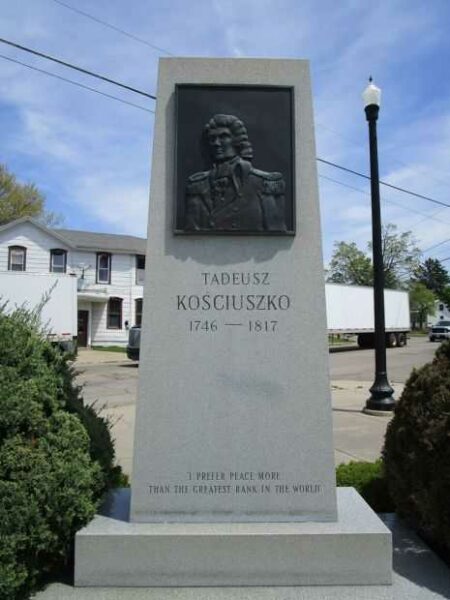 DUNKIRK TADEUSZ KOSCIUSZKO REVOLUTIONARY WAR MEMORIAL FRONT