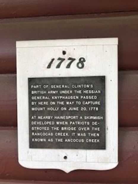 1778 REVOLUTIONARY WAR MEMORIAL PLAQUE
