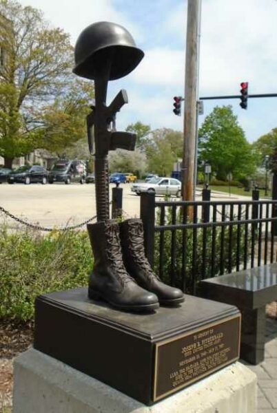 JOSEPH E. FITZGERALD WAR MEMORIAL BATTLEFIELD CROSS