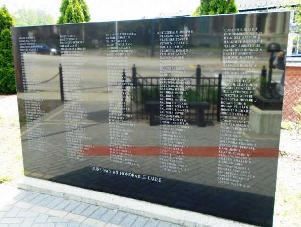 WHITINSVILLE VIETNAM WAR MEMORIAL PANEL A