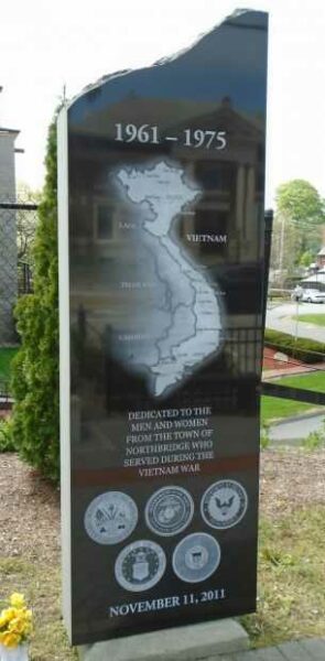 WHITINSVILLE VIETNAM WAR MEMORIAL DEDICATION STONE