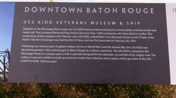 USS KIDD VETERANS MUSEUM & SHIP MEMORIAL MARKER