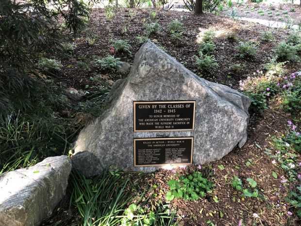 THE AMERICAN UNIVERSITY WORLD WAR II MEMORIAL